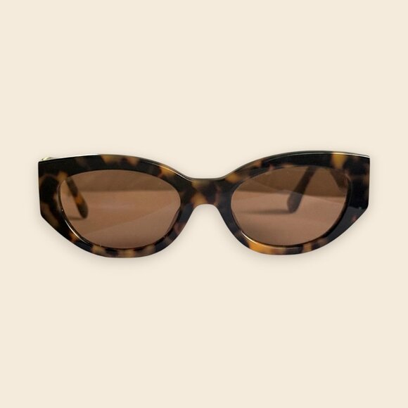 Madewell Demmera Sunglasses, Tortoise Shell - Picture 2 of 4